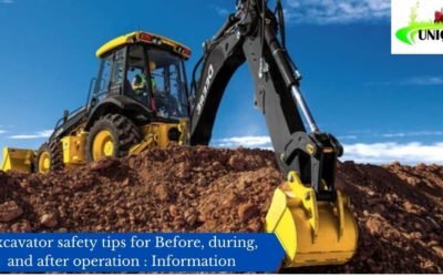 Excavator safety tips for Before, during, and after operation : Information